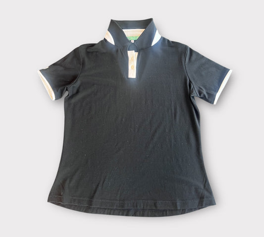 Ladies Merino Golf Polo Top - Black