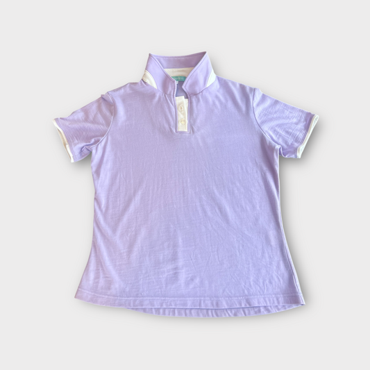 Ladies Merino Golf Polo Top - Lilac