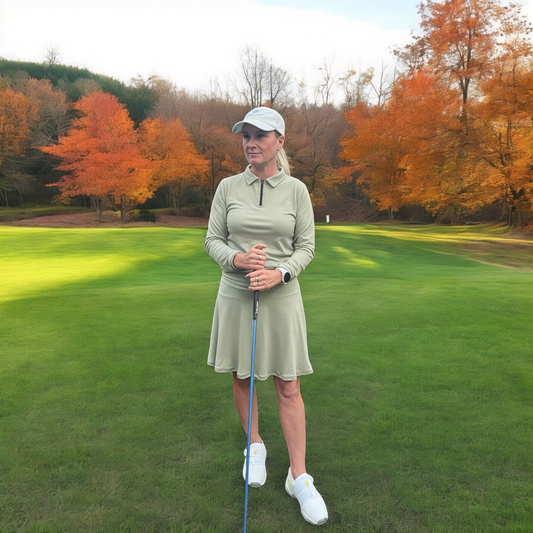 Ladies Merino Skirt - Moss Green