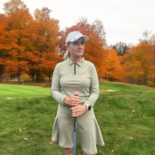 Ladies Merino Golf Set - Moss Green