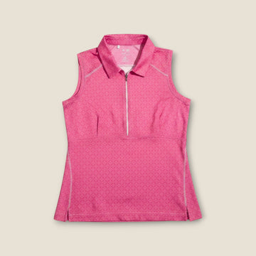 Adidas Pink Sleeveless Polo (M)