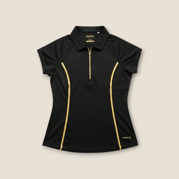 Cutter & Buck Annika Black & Gold Polo (XS)
