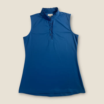 Greg Norman Sleeveless Polo – Blue (M)