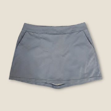 Greg Norman Checked Skort – Navy & White (XL)