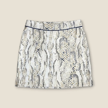 Greg Norman White, Navy & Beige Spotted Skirt (XS)