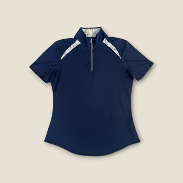 Greg Norman Navy Quarter Zip Polo (S)