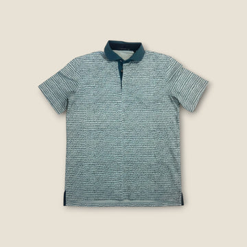 Greystone Green Patterned Mens Polo (M)