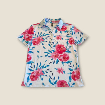 H&H Polo – Pink & White Floral Polo (8)