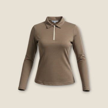 Hazelnut Long Sleeve Polo (8)