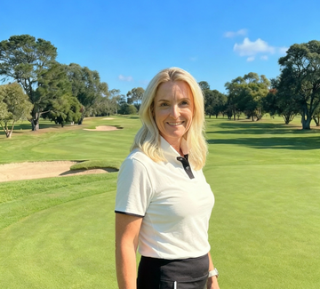Women's Merino Polo - Ivory & Black