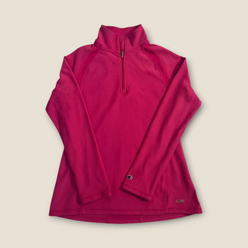 Champion Quarter Zip Long Sleeve Top – Cerise (XS)