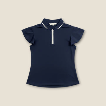 Flutter Sleeve Navy Polo (12)
