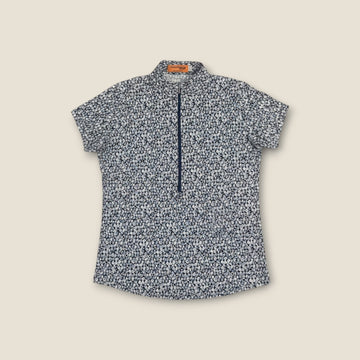 Corsican Golf Navy & White Polo (S-M)