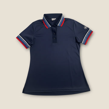 Cross Stripe Ladies Polo – Navy (L)