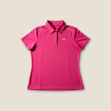 Under Armour Pink Short Sleeve Polo  (16)